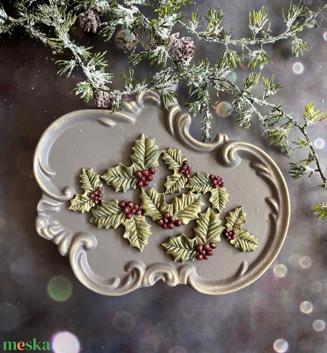 Magyal ág - kellékek & szerszámok - díszíthető tárgyak - kerámia - Meska.hu