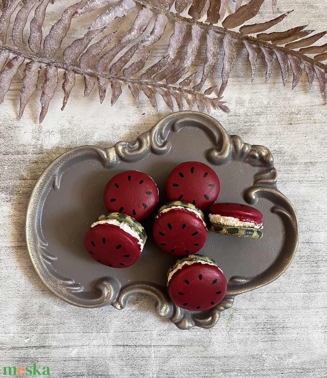 Görögdinnye macaron - kellékek & szerszámok - díszíthető tárgyak - kerámia - Meska.hu Görögdinnye macaron - kellékek & szerszámok - díszíthető tárgyak - kerámia - Meska.hu