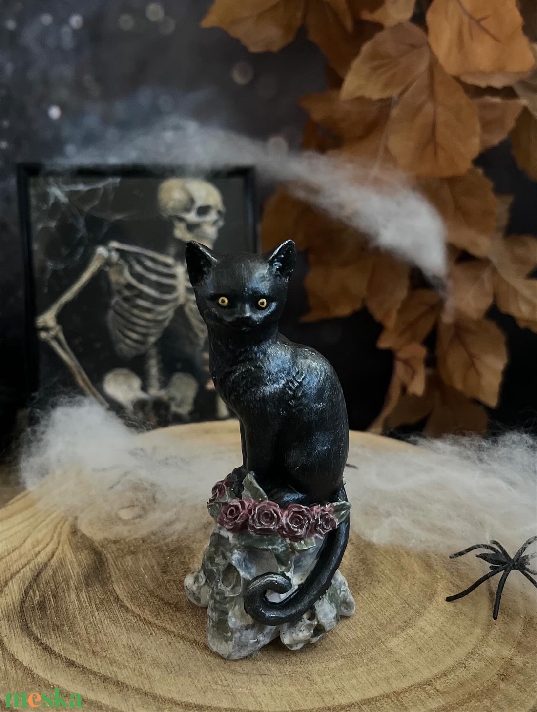 Fekete macska koponyán - kellékek & szerszámok - díszíthető tárgyak - kerámia - Meska.hu Fekete macska koponyán - kellékek & szerszámok - díszíthető tárgyak - kerámia - Meska.hu