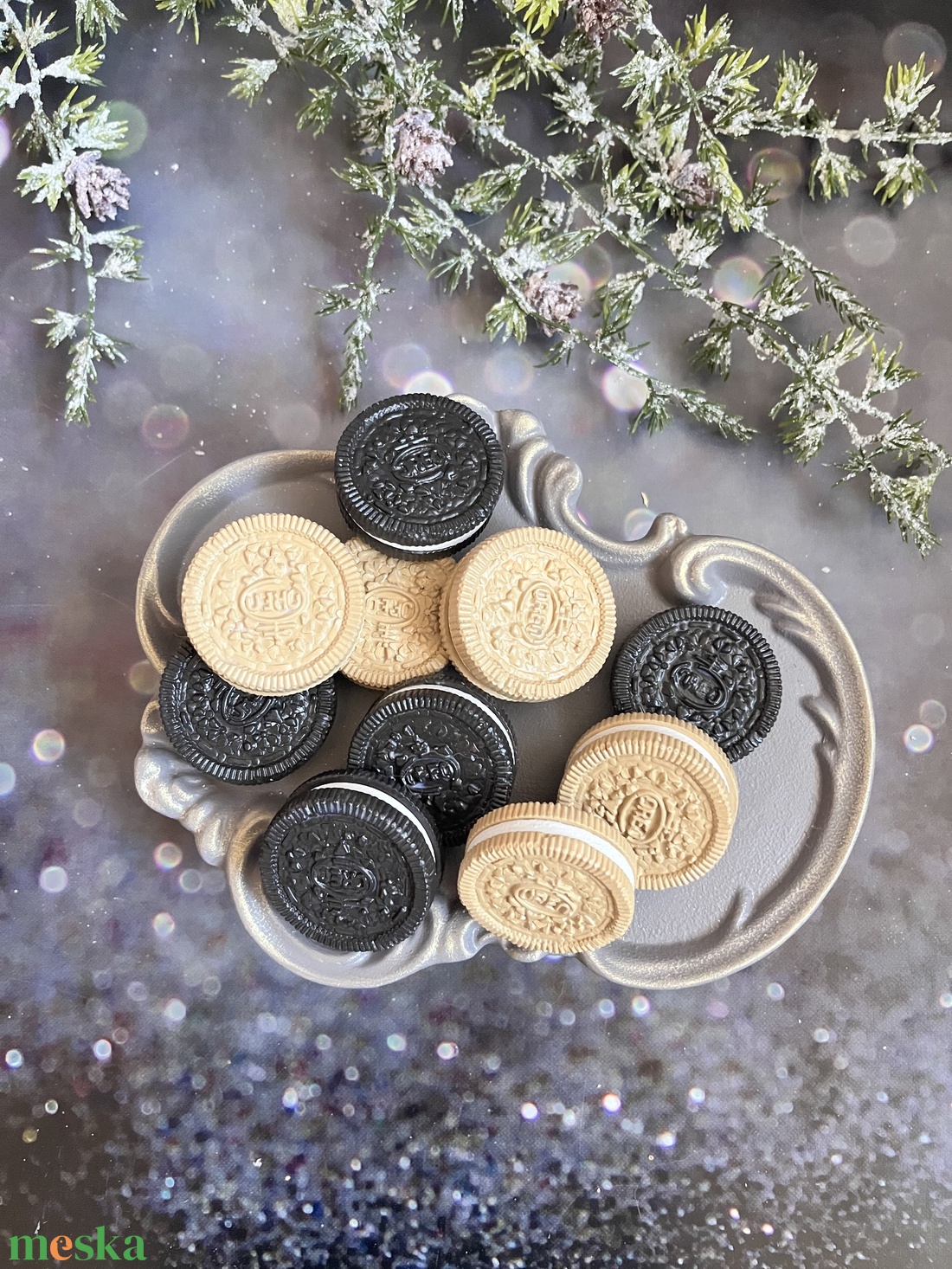 Oreo kekszek - kellékek & szerszámok - díszíthető tárgyak - kerámia - Meska.hu