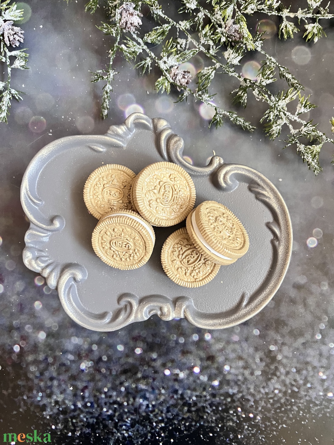 Oreo kekszek - kellékek & szerszámok - díszíthető tárgyak - kerámia - Meska.hu