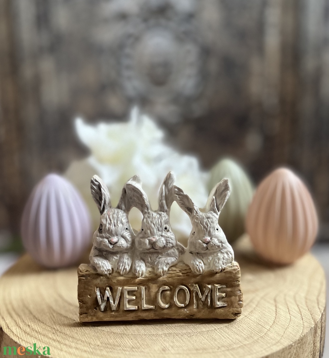 Welcome nyuszik - kellékek & szerszámok - díszíthető tárgyak - kerámia - Meska.hu