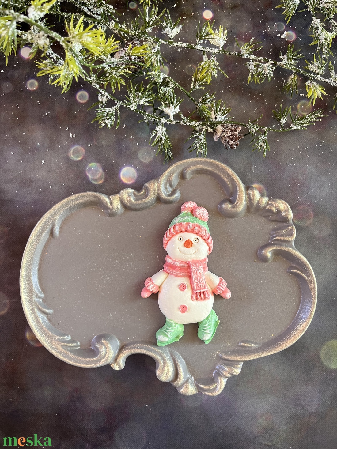Korizó hóember - kellékek & szerszámok - díszíthető tárgyak - kerámia - Meska.hu