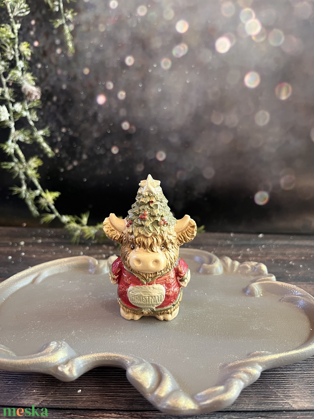 Karácsonyi boci - kellékek & szerszámok - díszíthető tárgyak - kerámia - Meska.hu