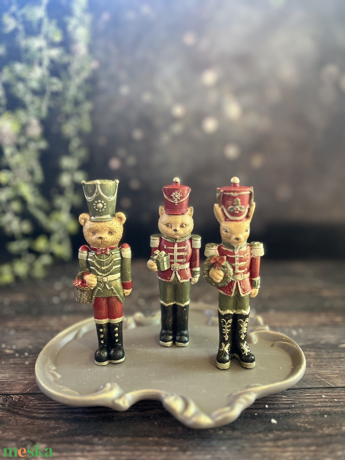 Katona maci-cica-szarvas - kellékek & szerszámok - díszíthető tárgyak - kerámia - Meska.hu