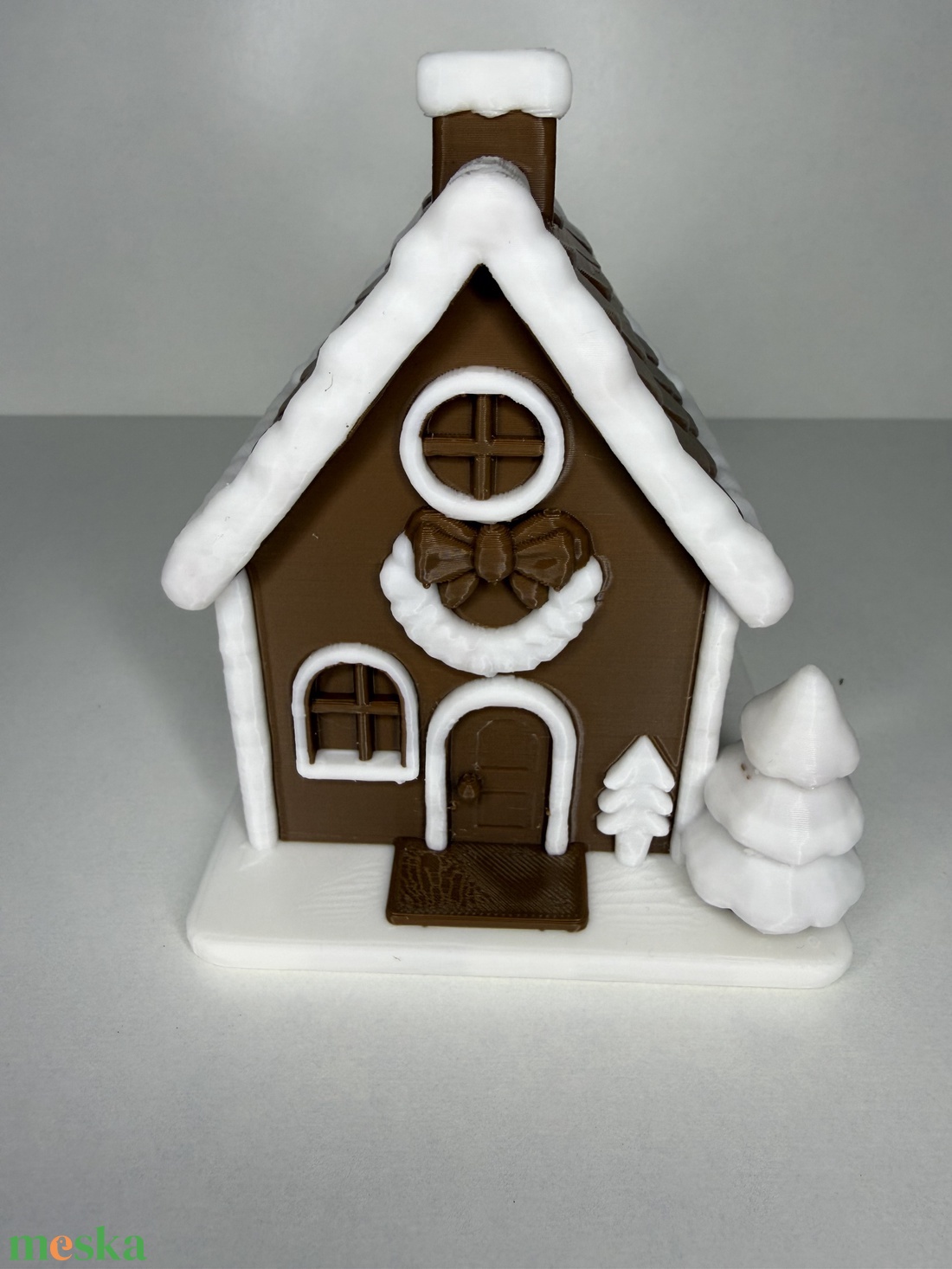 Mézeskalács- vagy Csokoládé Házikó dekoráció - karácsony - karácsonyi lakásdekoráció - karácsonyi falu, házikó - Meska.hu
