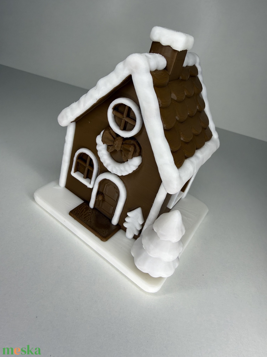 Mézeskalács- vagy Csokoládé Házikó dekoráció - karácsony - karácsonyi lakásdekoráció - karácsonyi falu, házikó - Meska.hu