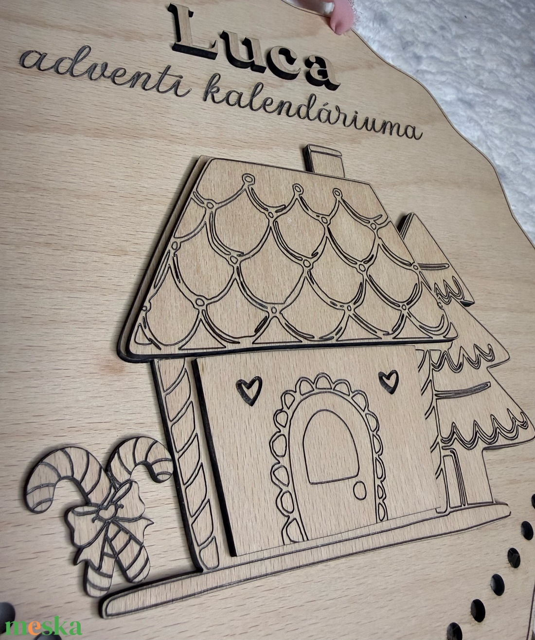 Adventi kalendárium - Névreszóló - karácsony - adventi díszek - adventi naptár - Meska.hu