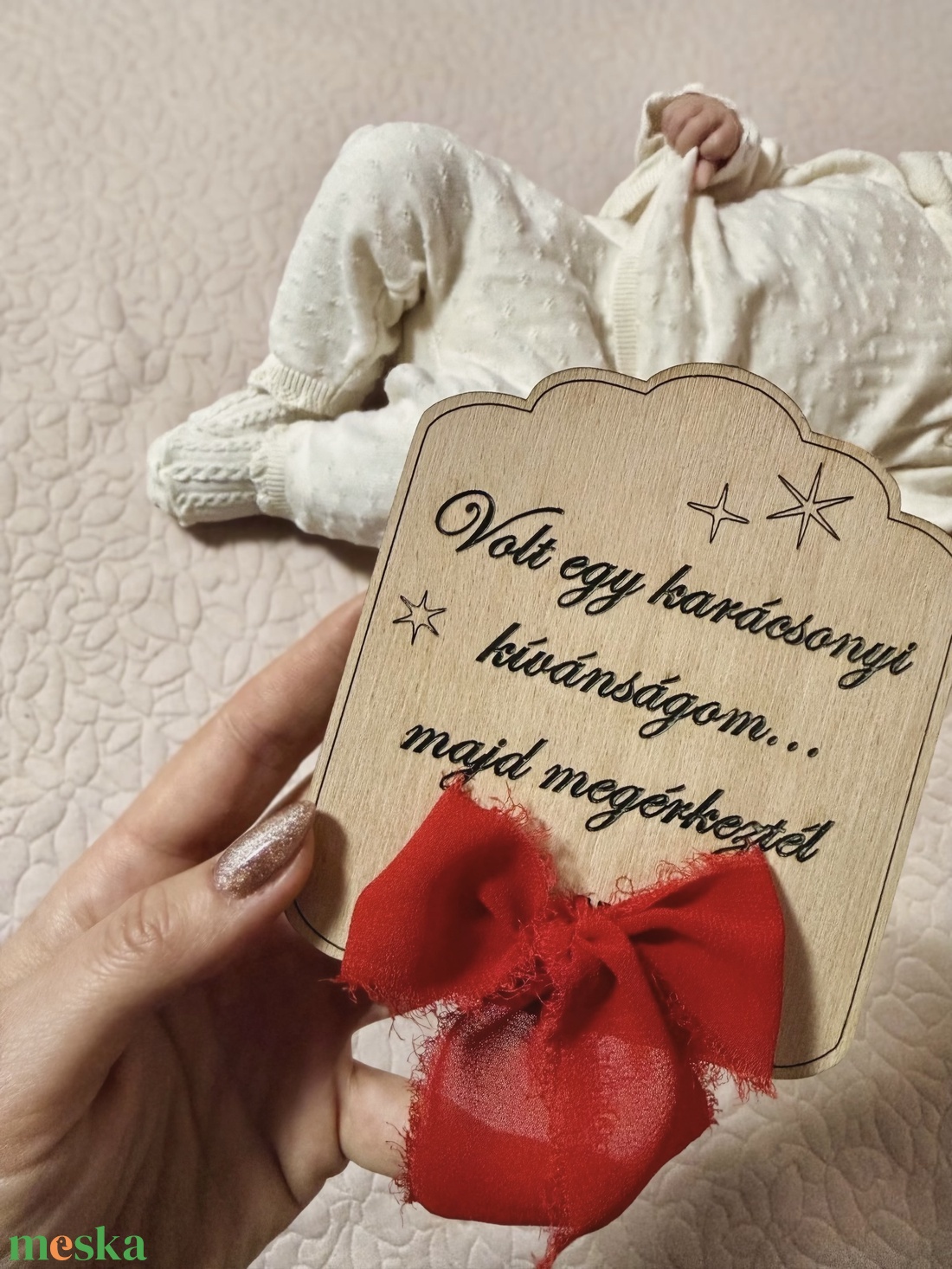 Karácsonyi kívánság - karácsony - karácsonyi ajándékozás - karácsonyi képeslap, üdvözlőlap, ajándékkísérő - Meska.hu