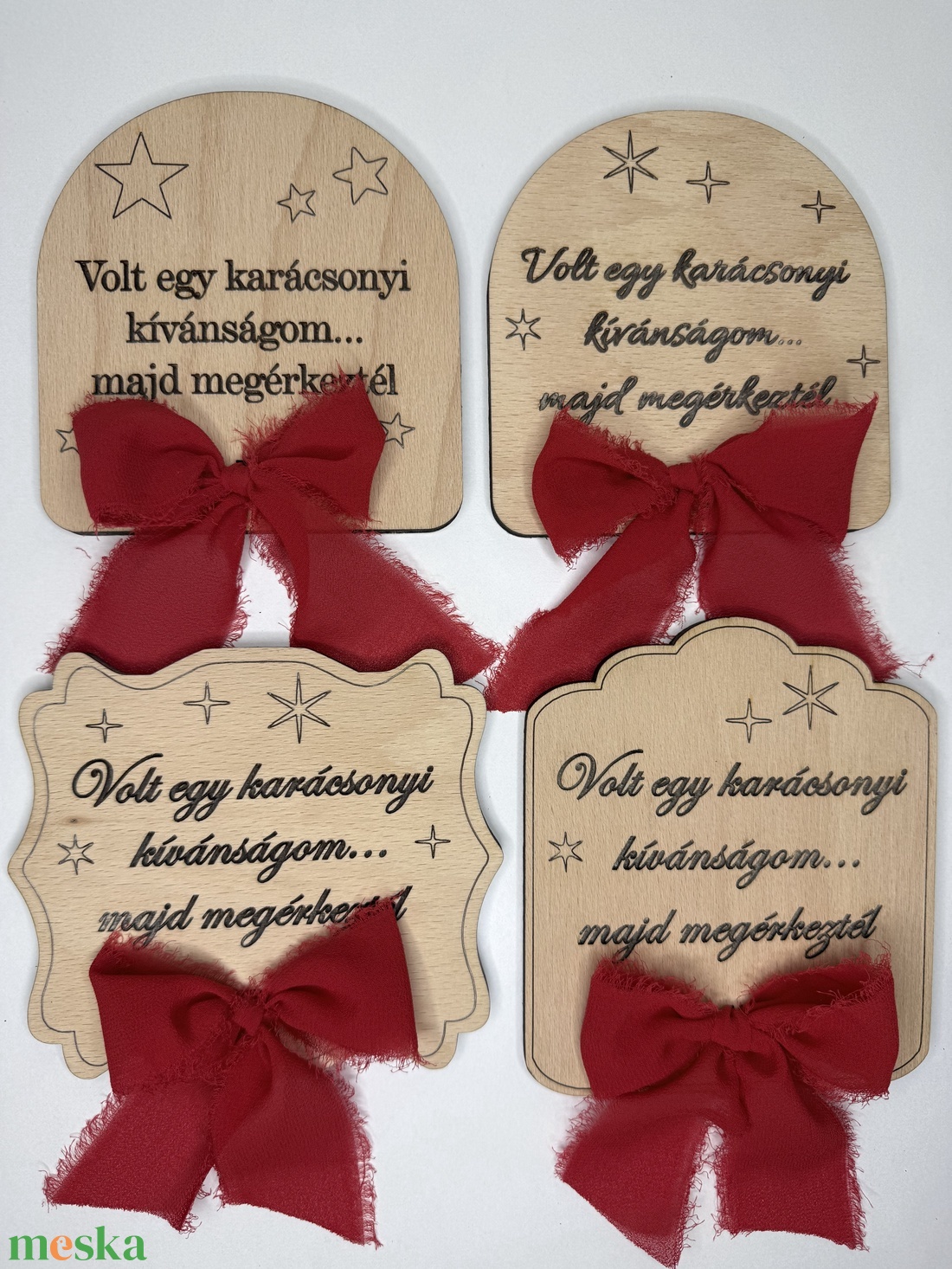 Karácsonyi kívánság - karácsony - karácsonyi ajándékozás - karácsonyi képeslap, üdvözlőlap, ajándékkísérő - Meska.hu