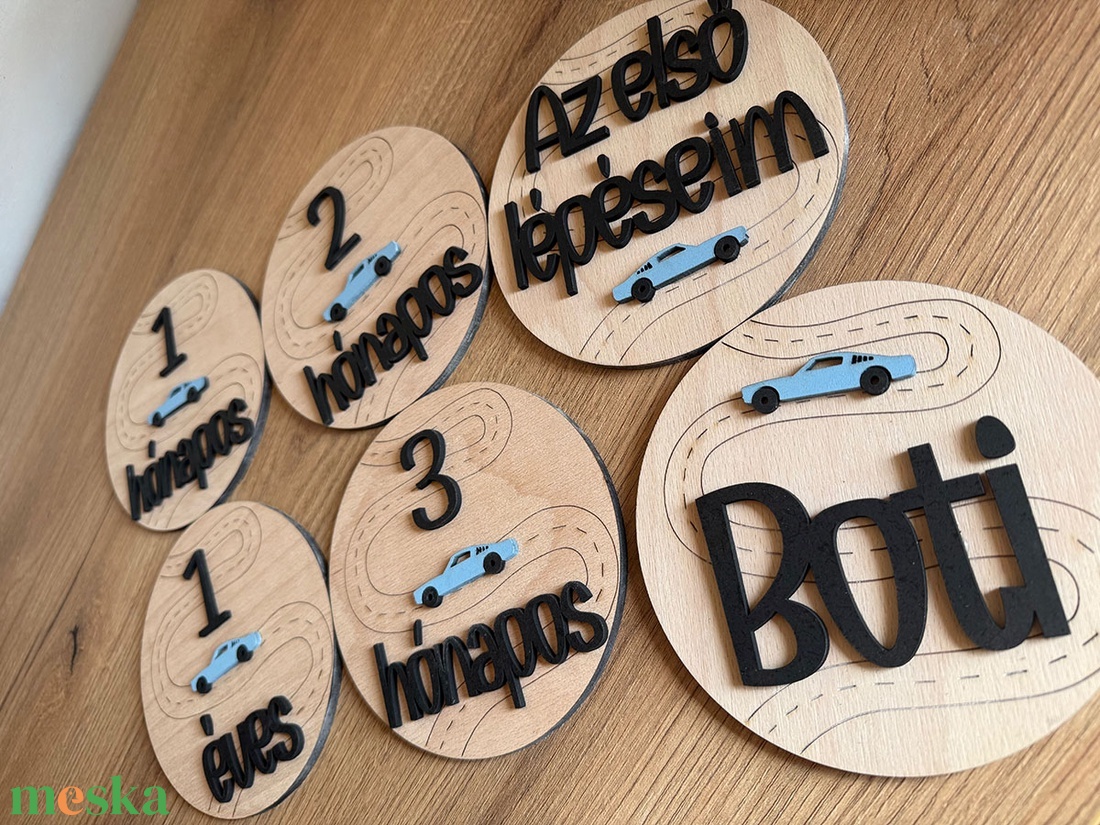 Baba mérföldkő - autós - otthon & életmód - babaszoba, gyerekszoba - babaszoba kép - Meska.hu