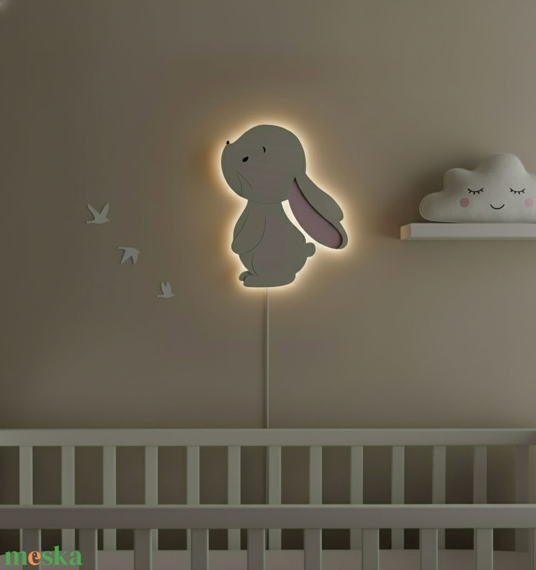Nyuszis éjjeli fény - otthon & életmód - lámpa - hangulatlámpa - Meska.hu
