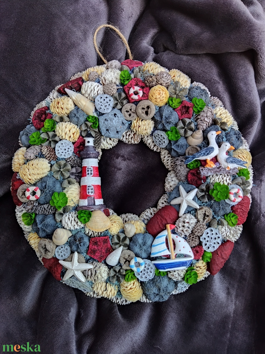 Nyári ajtódísz  - otthon & életmód - dekoráció - ajtó- és ablak dekoráció - ajtódísz & kopogtató - Meska.hu