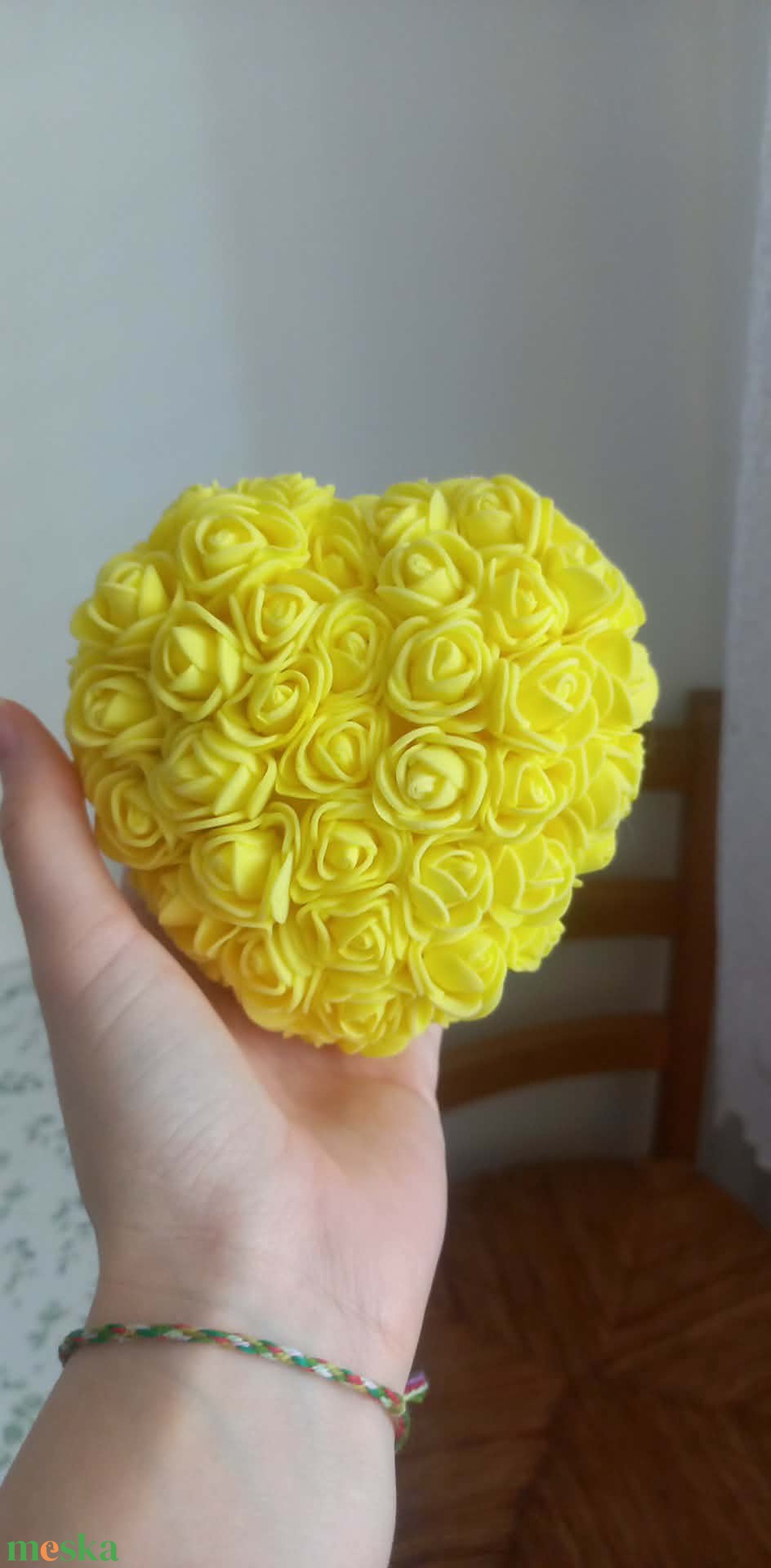 Sweet Rose Yellow - otthon & életmód - dekoráció - asztal és polc dekoráció - asztaldísz - Meska.hu