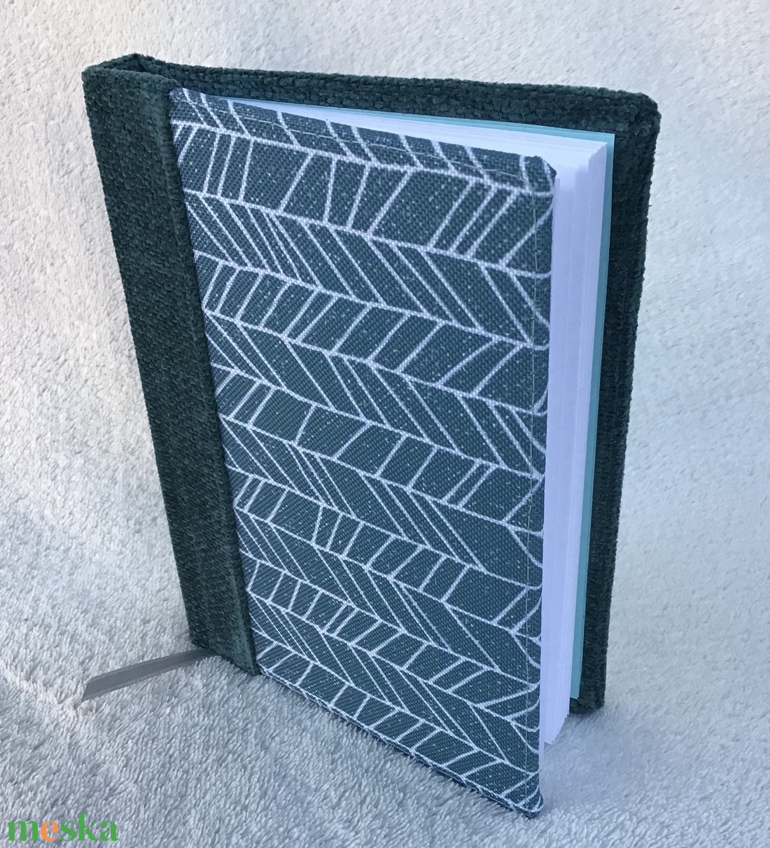 Türkizkék - vonal-mintás varrott, A6-os notesz - otthon & életmód - papír, írószer - jegyzetfüzet & napló - Meska.hu Türkizkék - vonal-mintás varrott, A6-os notesz - otthon & életmód - papír, írószer - jegyzetfüzet & napló - Meska.hu