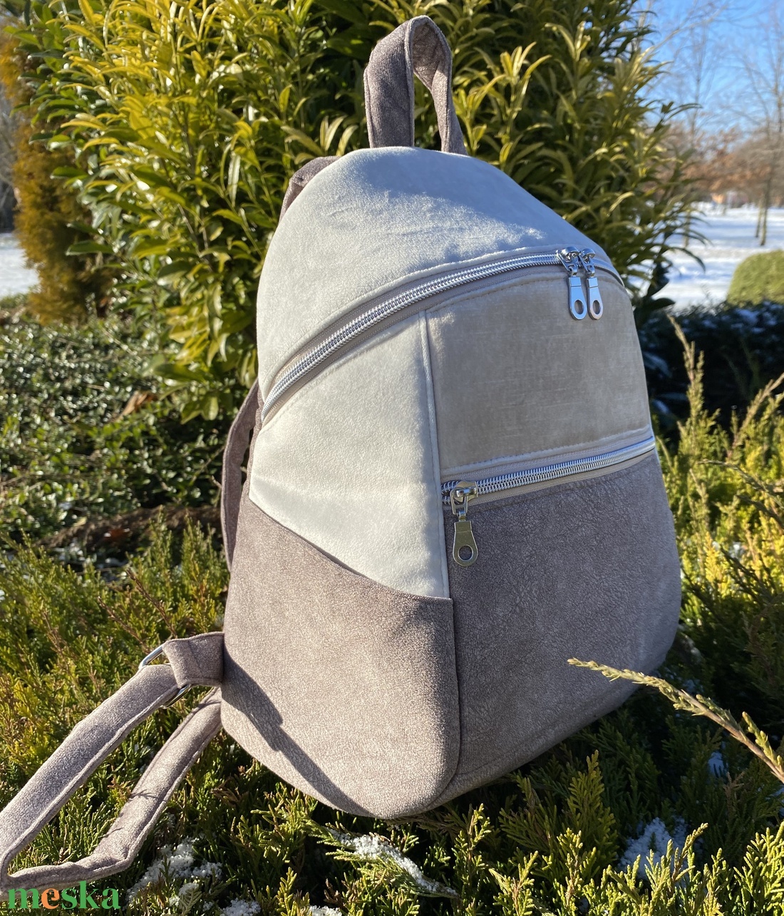 Harmónia � kézzel készült selymesen puha hátitáska vízhatlan béléssel - táska & tok - hátizsák - hátizsák - Meska.hu