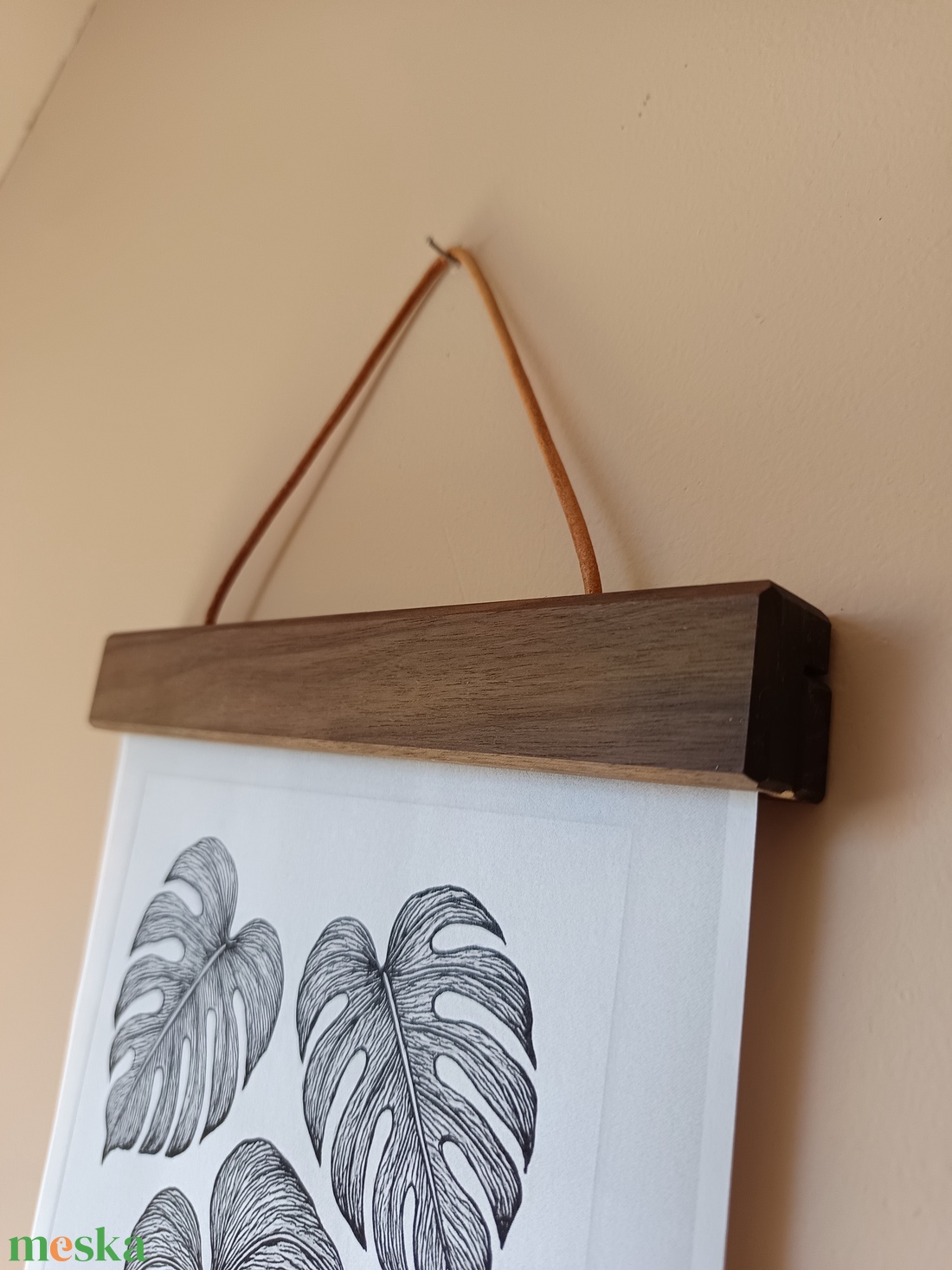 Poszter tartó, print függesztő, fotó keret otthon dekorációhoz, fából - otthon & életmód - dekoráció - fali és függő dekoráció - falra akasztható dekor - Meska.hu