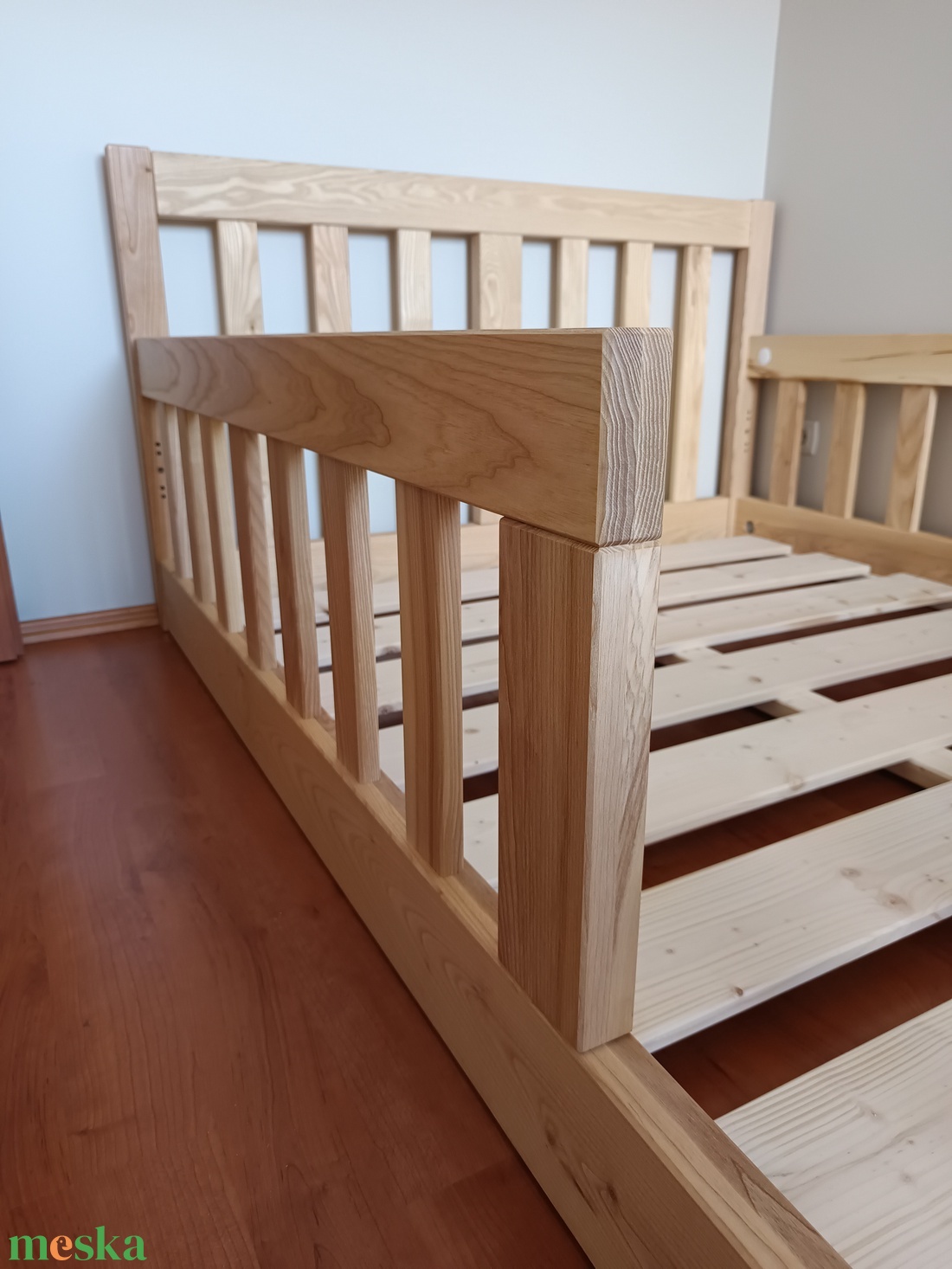 Montessori padlóágy francia ággyá alakítható kivitelben 140x200 - otthon & életmód - bútor - ágy - gyerekágy - Meska.hu