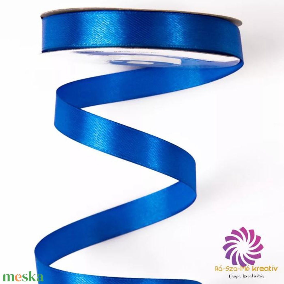 Szatén szalag 12mmx22.86m - királykék - kellékek & szerszámok - rövidáru - szalag, pánt - szatén szalag - Meska.hu Szatén szalag 12mmx22.86m - királykék - kellékek & szerszámok - rövidáru - szalag, pánt - szatén szalag - Meska.hu