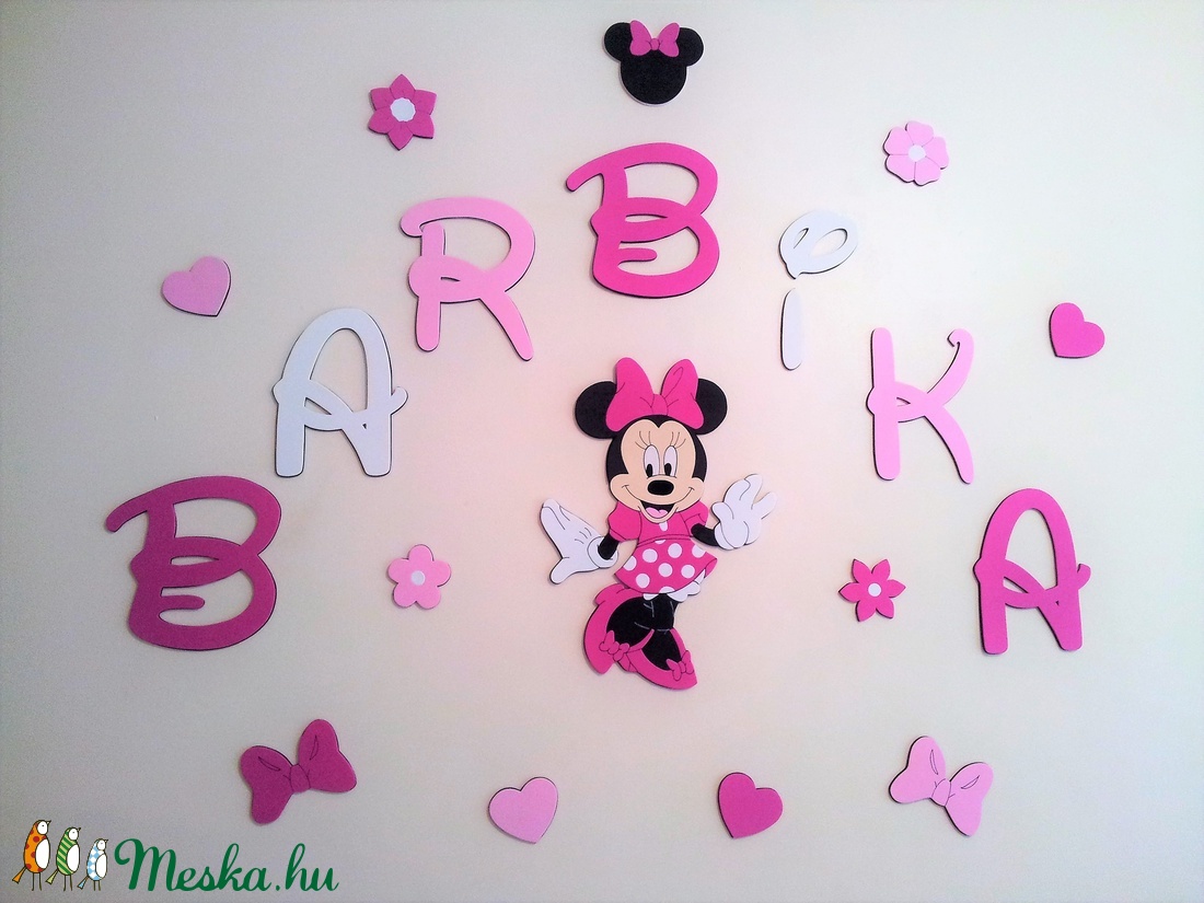 Dekorgumi gyerekszoba dekoráció Minnie mouse szett - - Meska.hu Dekorgumi gyerekszoba dekoráció Minnie mouse szett - - Meska.hu