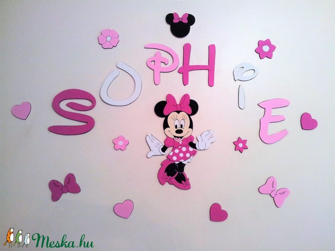 Dekorgumi gyerekszoba dekoráció Minnie mouse szett - - Meska.hu Dekorgumi gyerekszoba dekoráció Minnie mouse szett - - Meska.hu