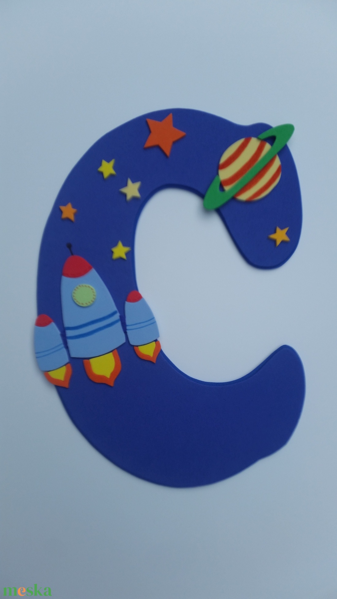 Dekorgumi gyerekszoba dekoráció nagyméretű név űrhajós - otthon & lakás - babaszoba, gyerekszoba - babaszoba dekoráció - Meska.hu