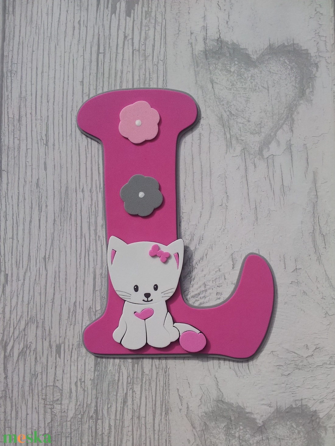 Dekorgumi gyerekszoba dekoráció nagyméretű betű cicás pink-fehér - otthon & életmód - babaszoba, gyerekszoba - babaszoba dekoráció - Meska.hu Dekorgumi gyerekszoba dekoráció nagyméretű betű cicás pink-fehér - otthon & életmód - babaszoba, gyerekszoba - babaszoba dekoráció - Meska.hu