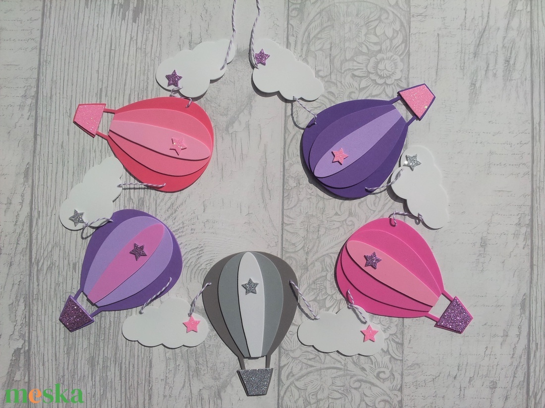 Hőlégballon girland/bunting felhőkkel rózsaszín-lila-szürke - otthon & életmód - dekoráció - fali és függő dekoráció - girland, zászlófűzér - Meska.hu Hőlégballon girland/bunting felhőkkel rózsaszín-lila-szürke - otthon & életmód - dekoráció - fali és függő dekoráció - girland, zászlófűzér - Meska.hu