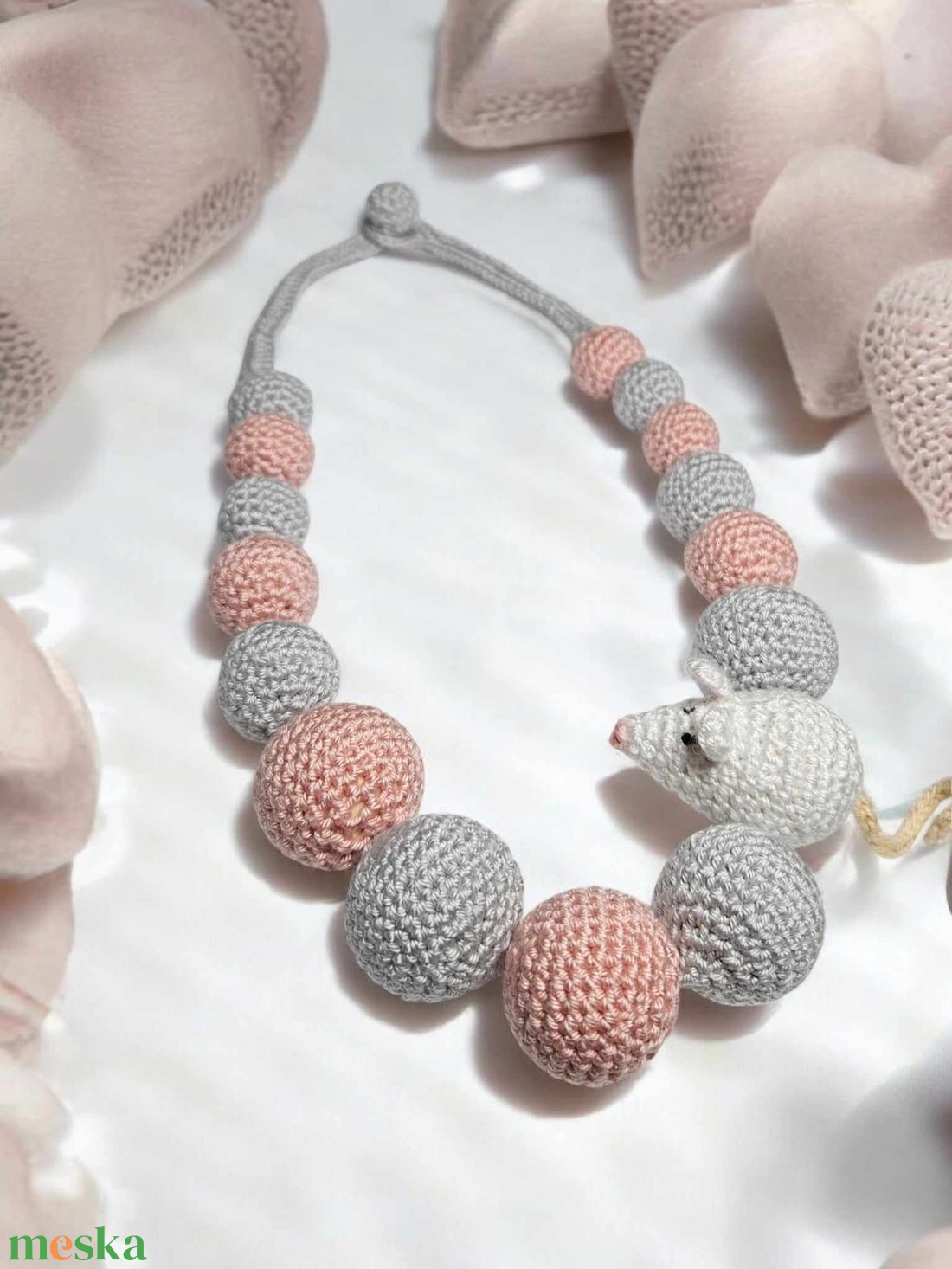 Horgolt nyaklánc - ékszer - nyaklánc - bogyós nyaklánc - Meska.hu Horgolt nyaklánc - ékszer - nyaklánc - bogyós nyaklánc - Meska.hu