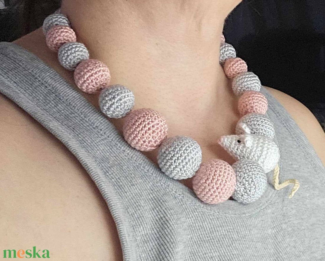 Horgolt nyaklánc - ékszer - nyaklánc - bogyós nyaklánc - Meska.hu Horgolt nyaklánc - ékszer - nyaklánc - bogyós nyaklánc - Meska.hu