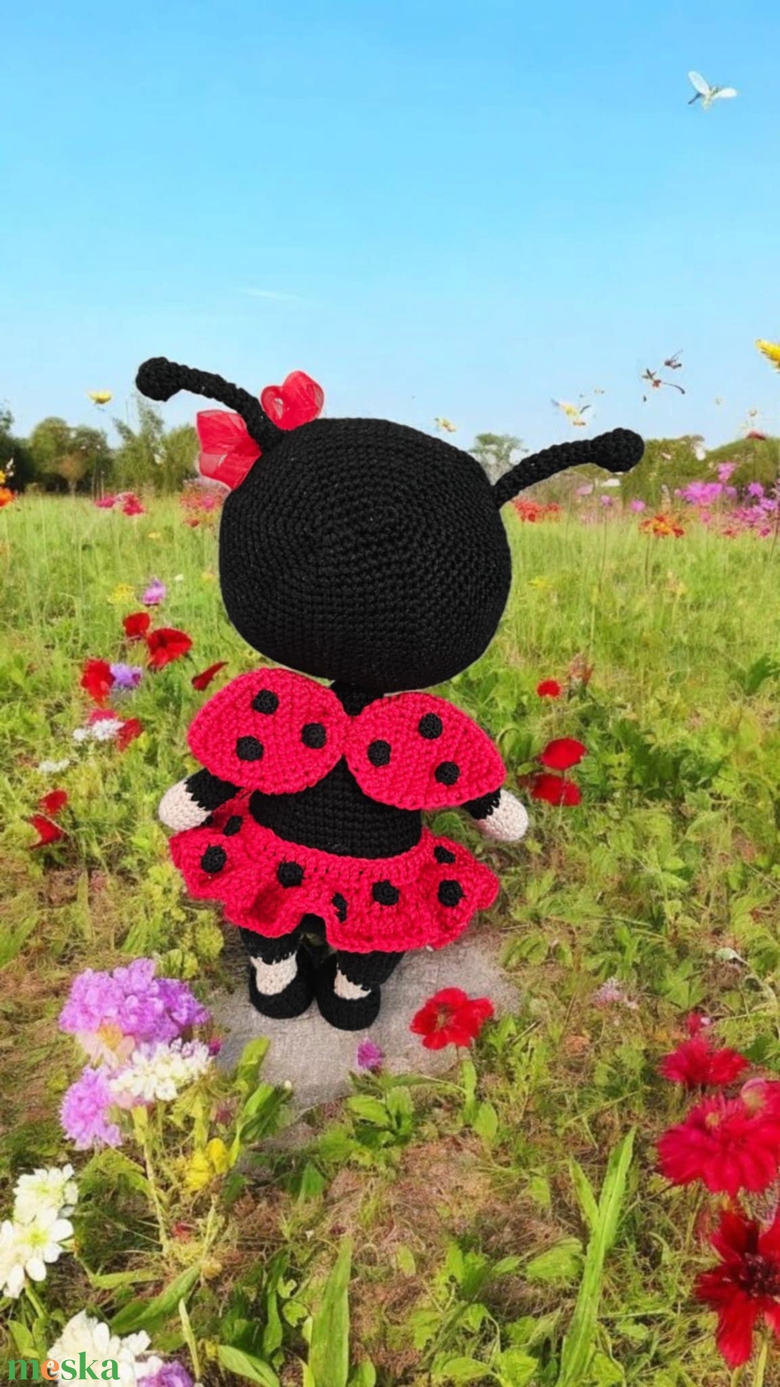 Pötyi, horgolt katica - játék & sport - plüssállat & játékfigura - más figura - Meska.hu Pötyi, horgolt katica - játék & sport - plüssállat & játékfigura - más figura - Meska.hu