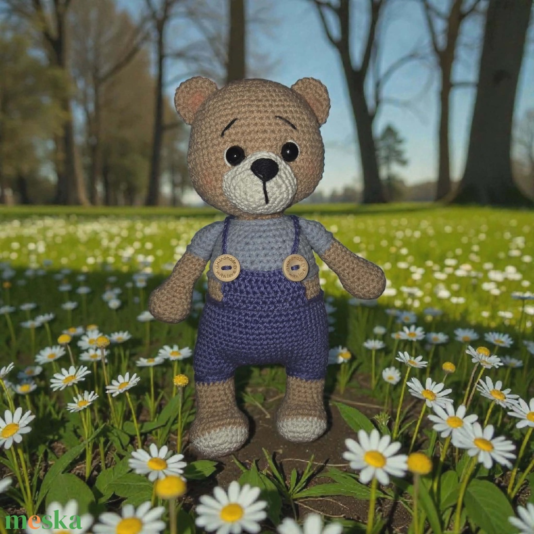 Horgolt maci - játék & sport - plüssállat & játékfigura - más figura - Meska.hu