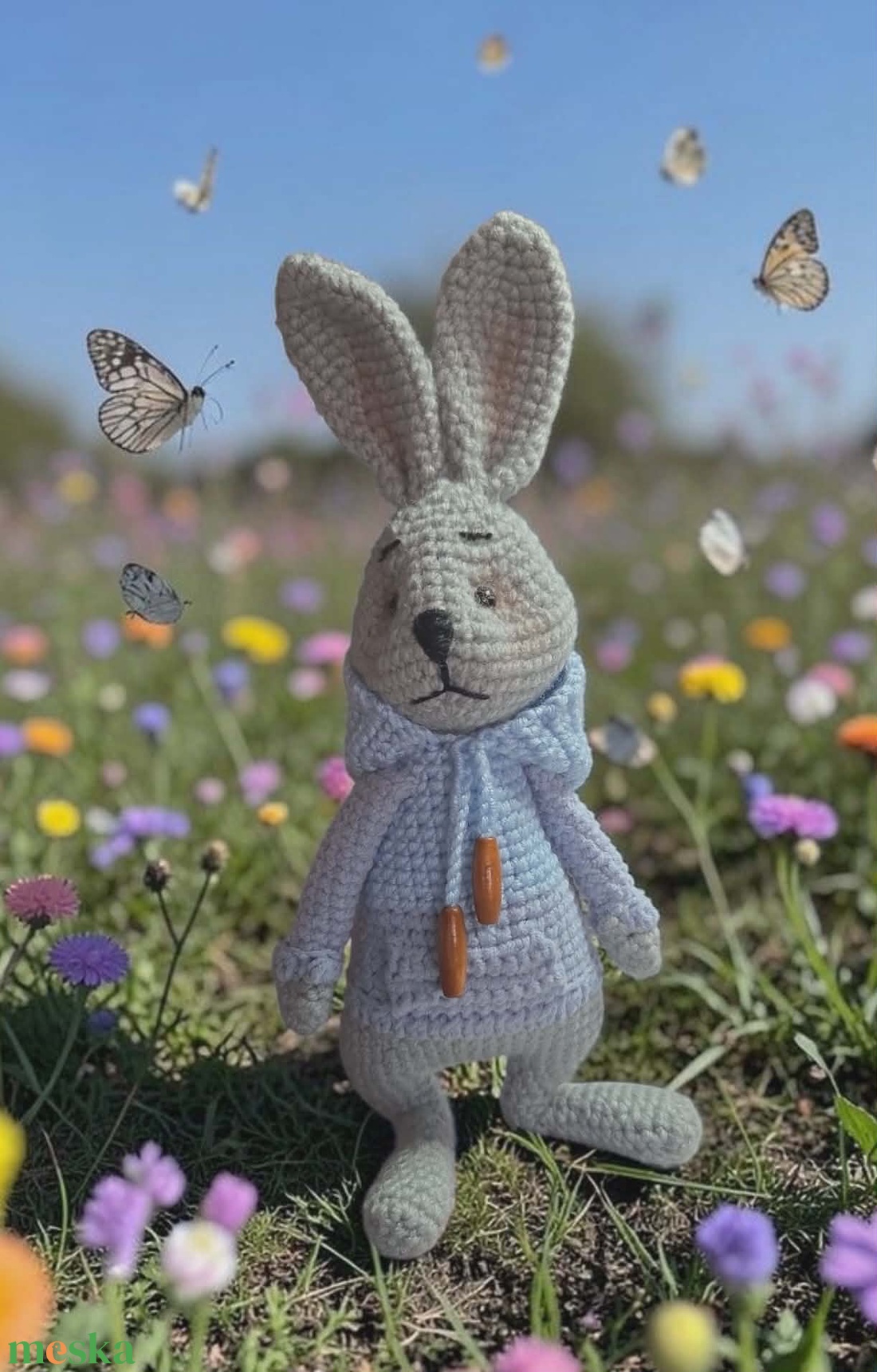 Vagány, horgolt nyuszi - játék & sport - plüssállat & játékfigura - más figura - Meska.hu