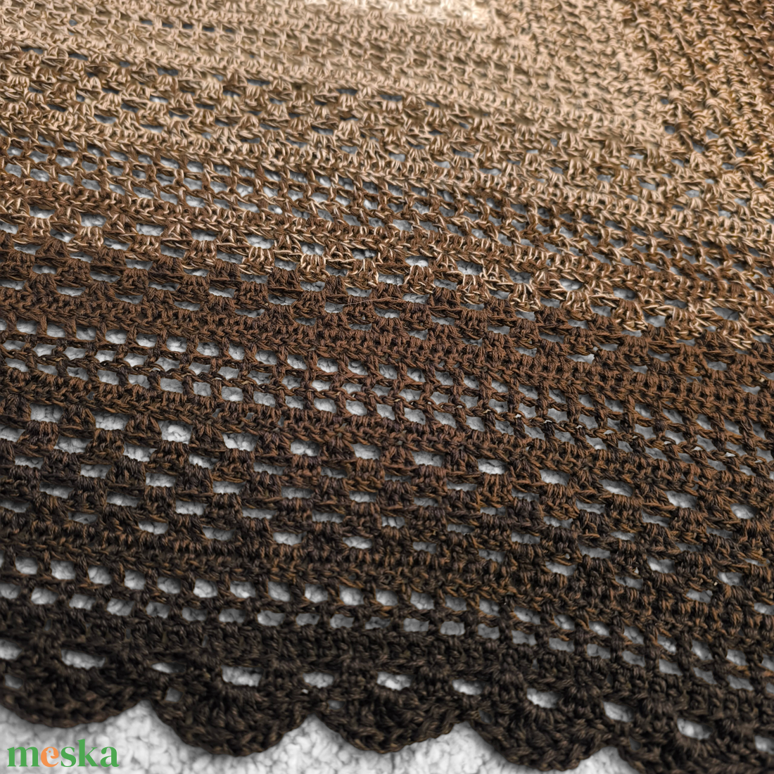 Horgolt vállkendő nagy - ruha & divat - sál, sapka, kendő - vállkendő - Meska.hu