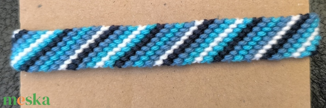 pamut karkötő - ékszer - karkötő - fonott karkötő - Meska.hu