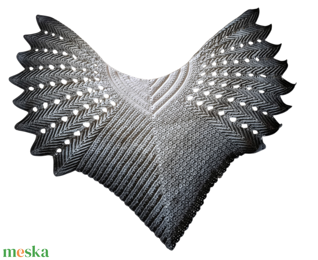 Vállkendő madárszárny formás - ruha & divat - sál, sapka, kendő - vállkendő - Meska.hu