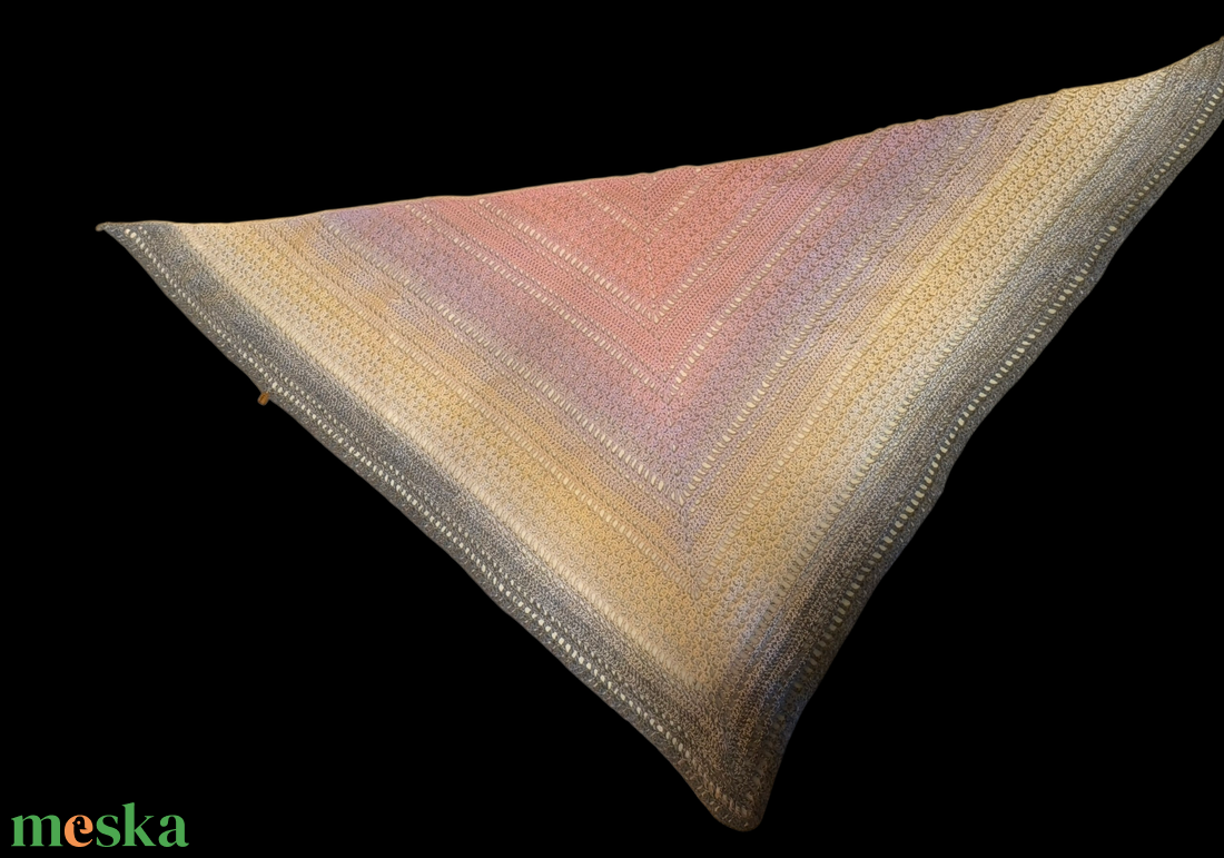 Horgolt vállkendő - ruha & divat - sál, sapka, kendő - vállkendő - Meska.hu