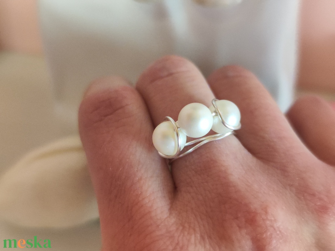 Egyedi shell pearl gyöngyös gyűrű - ékszer - gyűrű - gyöngyös gyűrű - Meska.hu Egyedi shell pearl gyöngyös gyűrű - ékszer - gyűrű - gyöngyös gyűrű - Meska.hu
