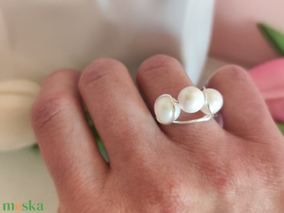 Egyedi shell pearl gyöngyös gyűrű - ékszer - gyűrű - gyöngyös gyűrű - Meska.hu Egyedi shell pearl gyöngyös gyűrű - ékszer - gyűrű - gyöngyös gyűrű - Meska.hu
