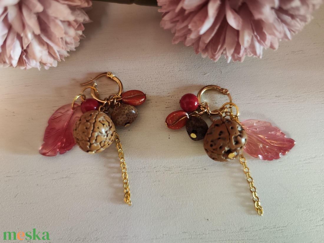 Nemesacél variálható gyöngyös fülbevaló! - ékszer - fülbevaló - lógó fülbevaló - Meska.hu