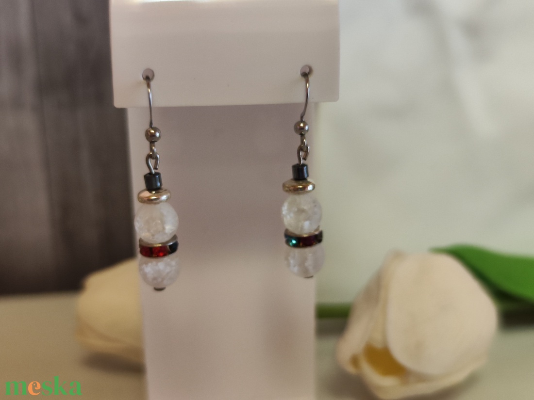 Egyedi hóember fülbevaló! - ékszer - fülbevaló - lógó fülbevaló - Meska.hu