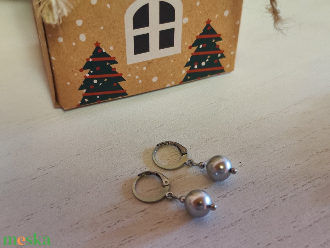 Shell pearl -hematit szett díszcsomagolásban! - ékszer - ékszerszett - Meska.hu