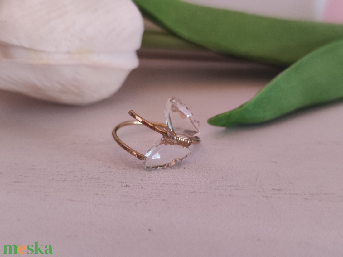 Kézzel készült sárgaréz gyűrű medállal! - ékszer - gyűrű - figurális gyűrű - Meska.hu