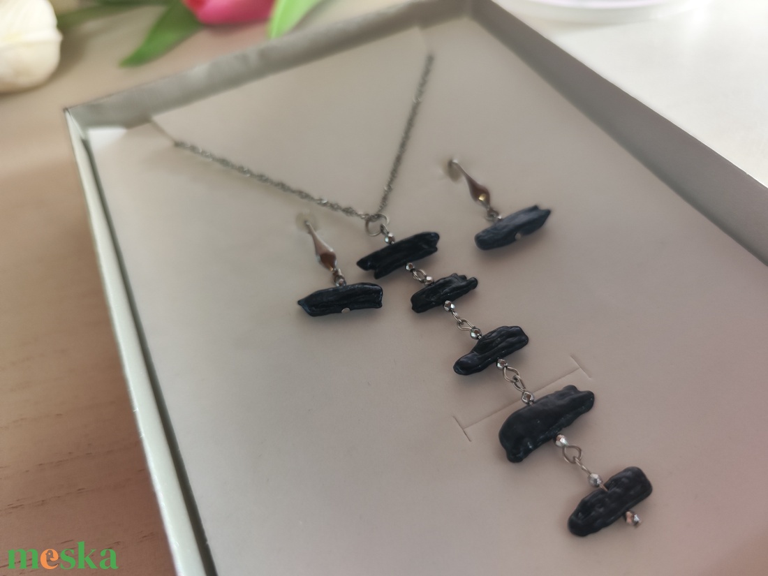 Természetes Biwa-Hematit Gyöngy Ásvány Szett � Elegáns Ajándék Nőknek! � - ékszer - ékszerszett - Meska.hu