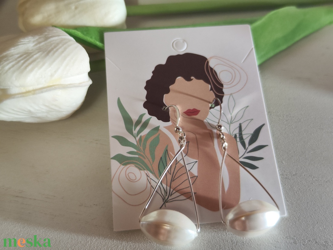 Különleges kézzel hajlított fülbevaló. - ékszer - fülbevaló - lógó fülbevaló - Meska.hu