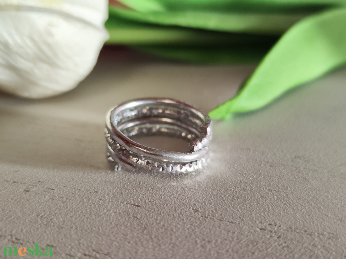 Duó Kézműves Gyűrűszett � Ragyogó, Variálható Unisex Design - ékszer - gyűrű - kerek gyűrű - Meska.hu