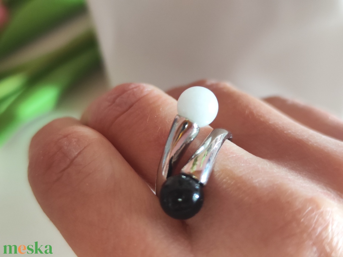 Harmónia Kétszeresen � Kézműves Ásványgyűrű (Választható Párosítás) - ékszer - gyűrű - többköves gyűrű - Meska.hu