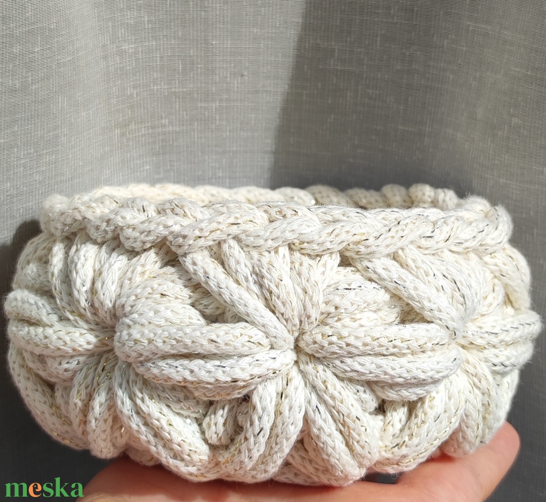 Jázmin mintás gyertyatartó - karácsony - karácsonyi lakásdekoráció - karácsonyi illatgyertya, mécses - Meska.hu