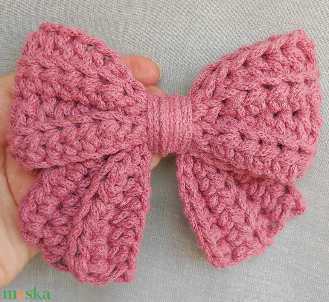 Horgolt masnis hajcsat - ruha & divat - hajdísz & hajcsat - hajcsat & hajtű - Meska.hu