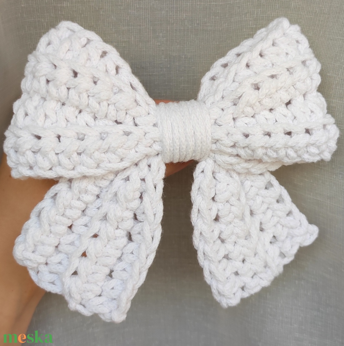 Horgolt masnis hajcsat - ruha & divat - hajdísz & hajcsat - hajcsat & hajtű - Meska.hu